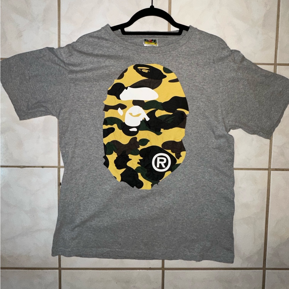 Bape head yellow Camo
